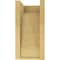 Ekena Millwork 6"W x 6"D x 12"H Wide Moab Rough Cedar Woodgrain TimberThane Corbel, Primed Tan CORUR06X06X12MOARCPR - alternate 4